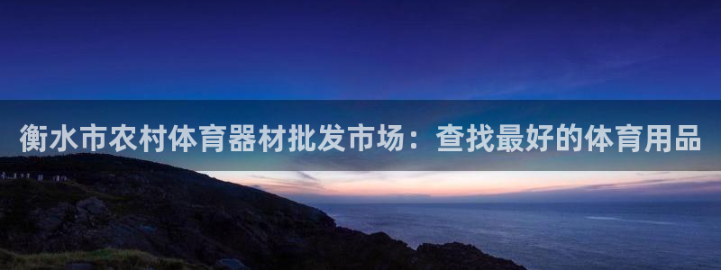 耀世娱乐登录地址在哪里：衡水市农村体育器材批发市场：
