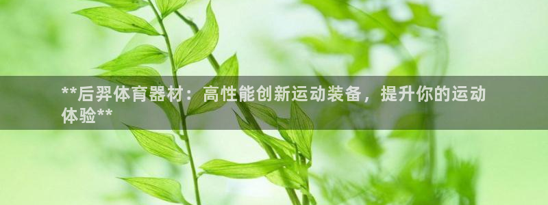 耀世平台先 58534I 耀世：**后羿体育器材：高